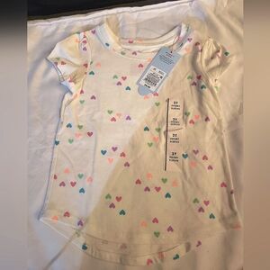 Cat & Jack Colorful Heart Print Kids Shirt